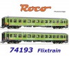 74193 Roco 2 piece set: Passenger coaches, of Flixtrain