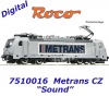 7510016 Roco Elektrická lokomotiva 386 012-9 Metrans CZ - Zvuk