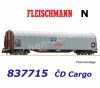 837715 Fleischmann N Sliding tarpaulin wagon, type Rils, of the CD, division CD Cargo.