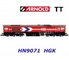 HN9071 Arnold TT Diesel-electric locomotive Class 66 of the HGK
