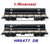HR6477 Rivarossi Set 2 klanicových vozů řady Remms s nákladem potrubí, DB