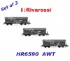 HR6590 Rivarossi  Set 3 samovýsypných vozů řady Fals, AWT
