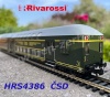HRS4386 Rivarossi 4-dílná dvoupatrová jednotka Bp 920, ČSD, epocha III