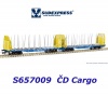 S657009 Sudexpress Dvojitý vůz pro přepravu dřeva Sggmrss, ČD Cargo