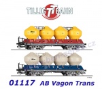 01117 Tillig TT Set dvou silo vozů Uacs/Raj AB Vagon Trans s.r.o. - ČD
