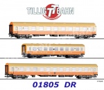 01805 Tillig TT Set 3 osobních vozů Set "Städteexpress“.  DR