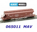 065011 Albert Modell Hopper Car Type Tagps-y, brown of the MAV