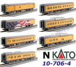 10-706-4 Kato N  7-dílný set vozů vyhlídkového vlaku "Excursion Train", Union Pacific