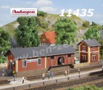 11435 Auhagen Steinbach Station with water house, H0