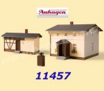 11457 Auhagen Železniční domek s postranní budovou, H0