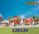 120135 Faller 2 Small kiosks, H0