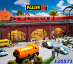 120571 Faller Arcades with shops and interior equipment, H0