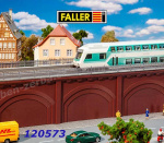 120573 Faller Arcades with track bed, H0