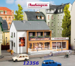12356 Auhagen Prodejna kebabu a holičství, H0