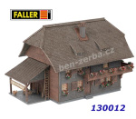 130012 Faller Hodinářův dům s figurkou - patinovaný model, H0