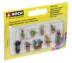 14012 Noch Ornamental Plants, in flower pots, 9 pcs.