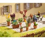 14012 Noch Ornamental Plants, in flower pots, 9 pcs.