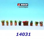 14031 Noch Flower arrangements, 9 pcs
