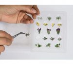 14050 Noch Flower Garden, Laser-Cut minis, 17pcs