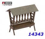 14343 Noch Covered Feeding Trough, 2 pcs., H0