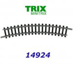 14924 TRIX MiniTRIX Curved track, R2 24° N