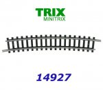 14927 TRIX MiniTRIX Curved track, R4 15° N