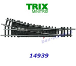 14939 TRIX MiniTRIX Right turnout 15 ° , length 112.6 mm with polarized frog, N