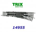 14955 TRIX MiniTRIX Turnout right 112,6 mm R4 15° N