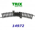 14972 TRIX MiniTRIX N Curved track, power feed track, with interference suppressor, R1 - 30°.