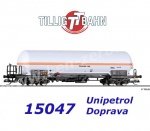 15047 Tillig TT Gas tank car Type Zagkks of the Unipetrol Doprava s.r.o.