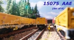 15075 TRIX MiniTRIX N  Set of 6 container cars Sgmmns 190 of the AAE.