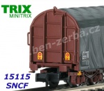 15115 TRIX MiniTRIX N  Set 3 vozů se shrnovací plachtou Rilns, SNCF