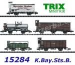 15284 TRIX MiniTRIX N  Set nákladních vozu "Palatinate" , K.Bay.Sts.B.