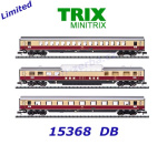 15368 TRIX MiniTRIX N Set of 3 express train cars "TEE Rheinpfeil" of the DB
