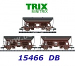 15466 TRIX MiniTRIX N Set 3 samovýsypných vozů řady Fcs 090, DB