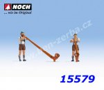 15579 Noch Alphorn Blowers, H0