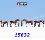 15632 Noch Horse Care, 8 figures, H0