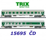 15695 TRIX MiniTRIX N Set 2 rychlíkový vozů řady Y/B, ČD