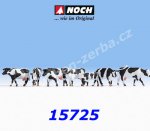 15725 Noch Černobílé Krávy, 7 ks figurek, H0