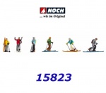 15823 Noch Ski Tourers - 6 Figures, H0