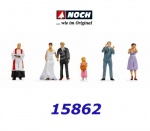 15862 Noch Bride and Groom- 6 Figures, H0