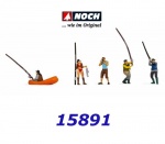 15891 Noch Rybáři - 5 figurek , H0