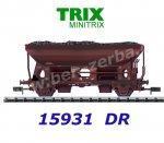 15931 TRIX MiniTRIX N Samovýsypný vůz řady Otmm 70 s nákladem uhlí, DR