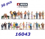16043 Noch Mega ekonomický set "Ve městě", 30 figurek, H0