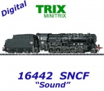 16442 TRIX MiniTRIX N Parní lokomotiva řady  150 X s tendrem, SNCF - Zvuk