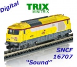 16707  TRIX MiniTRIX N  Dieselová lokomotiva  BB 667575, SNCF - Zvuk