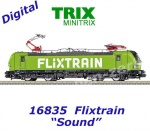 16835 TRIX MiniTRIX N Elektrická lokomotiva řady 193 Vectron  "FlixTrain" - Zvuk