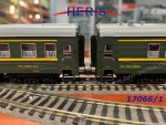 17066/3  Heris  Set of 2 Ammendorfer cars made for China/Inland, green, Ep. IV