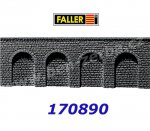 170890 Faller Retaining Wall - Arcades, 37 x 12,5 cm granite, H0