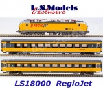 18000 LS Models 3dílná souprava RegioJet s Vectronem a 2 vozy BPM (ex SBB)